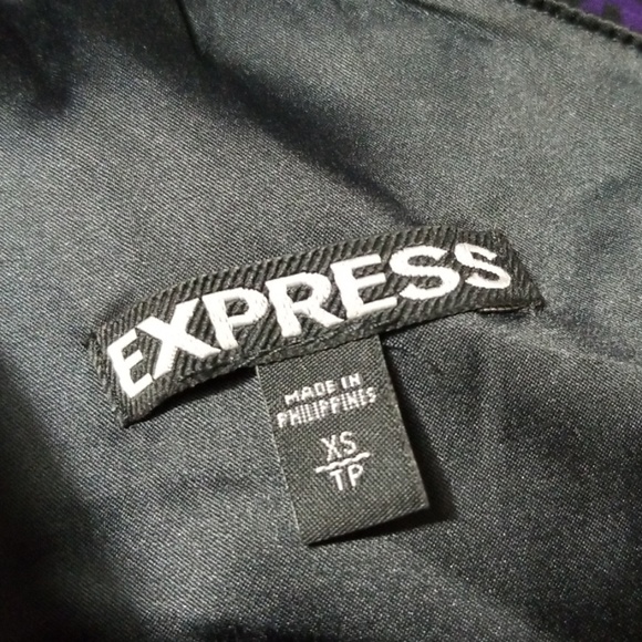 Express sz XS Grey Purple One Shoulder Dress Aline - Picture 5 of 7